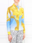 Блуза из шелка и хлопка с цветочным узором Paul Smith  –  Модель Верх-Низ