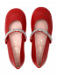 Туфли из кожи, декорированные стразами Pretty Ballerinas  –  Обтравка4