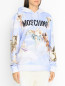 Толстовка из хлопка с принтом Moschino  –  МодельВерхНиз