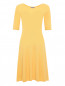 Трикотажное платье из шерсти с шелковой вставкой Moschino  –  Общий вид