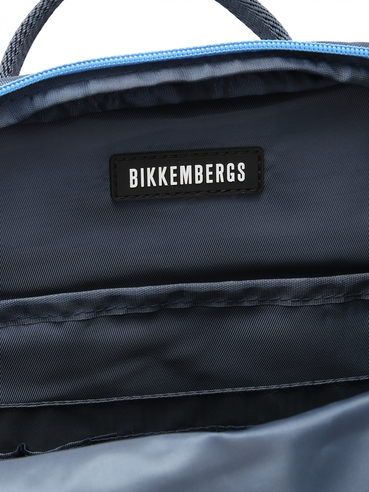 Рюкзак с логотипом Bikkembergs  –  Деталь1  – Цвет:  Синий