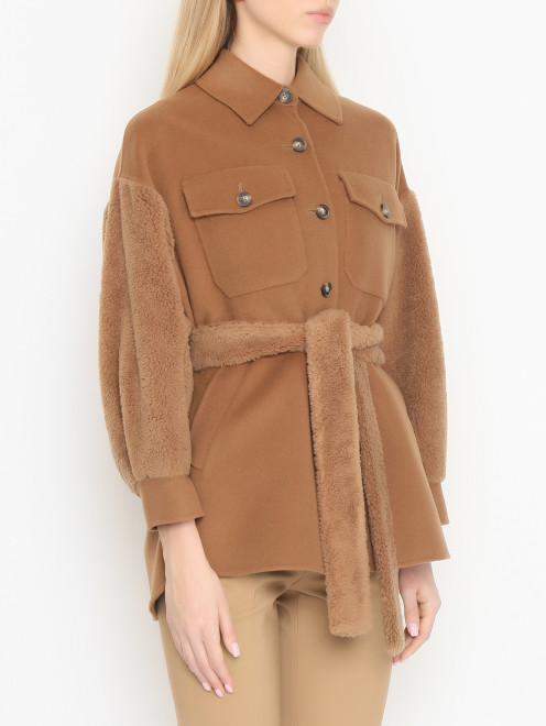 Куртка-рубашка из шерсти Weekend Max Mara - МодельВерхНиз