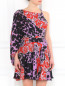 Платье из шелка с абстрактным принтом Versace Collection  –  Модель Верх-Низ