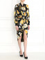 Платье из шелка с абстрактным узором Moschino Couture  –  Модель Общий вид