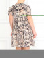 Платье-мини из шелка с узором на пуговицах Paul&Joe  –  Модель Верх-Низ1