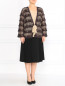 Блуза с короткими рукавами и жакетом с вышивкой в комплекте Marina Rinaldi  –  Модель Общий вид