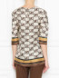 Блуза из шелка с принтом Alberta Ferretti  –  МодельВерхНиз1