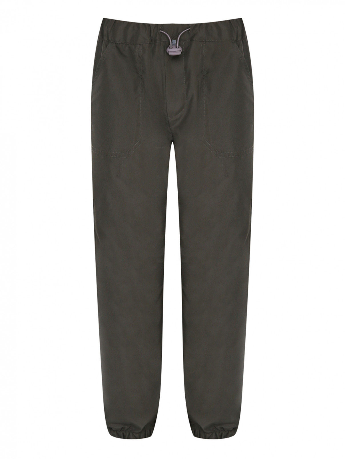 Спортивные брюки на резинке Il Gufo  –  Общий вид  – Цвет:  Зеленый