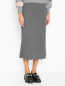 Трикотажная юбка из шерсти и кашемира Moncler  –  МодельВерхНиз