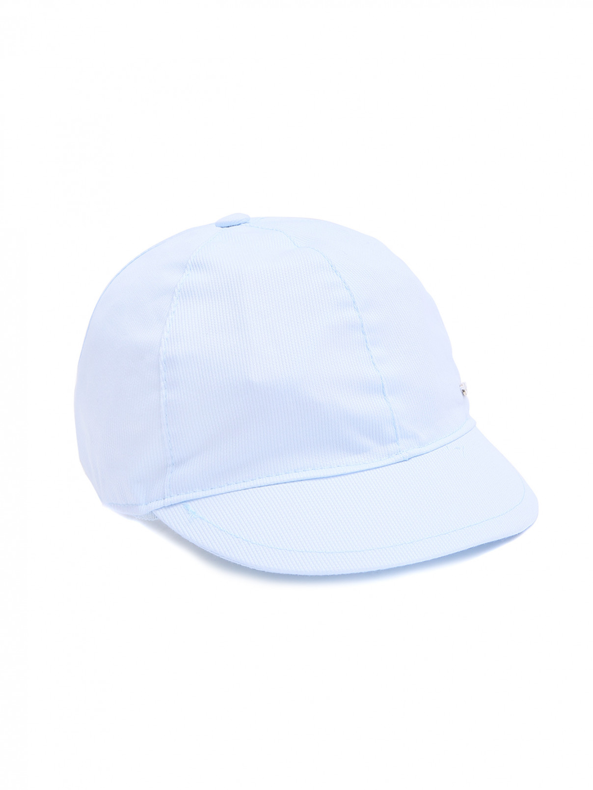 Однотонная кепка из хлопка IL Trenino  –  Обтравка1  – Цвет:  Синий