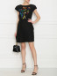 Платье из вискозы с вышивкой бисером и паетками Moschino  –  МодельОбщийВид