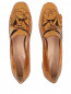 Туфли из фактурной кожи на низком каблуке Alberta Ferretti  –  Обтравка4