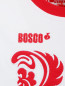 Футболка из хлопка с вышивкой и контрастными вставками BOSCO  –  Деталь