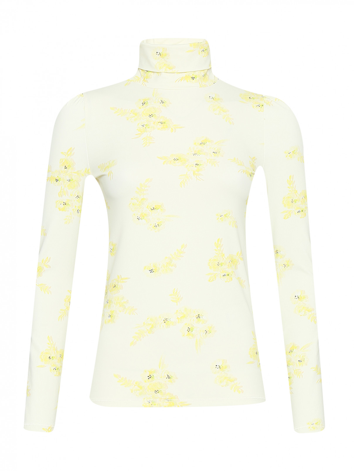 Водолазка с цветочным узором Dorothee Schumacher  –  Общий вид  – Цвет:  Желтый