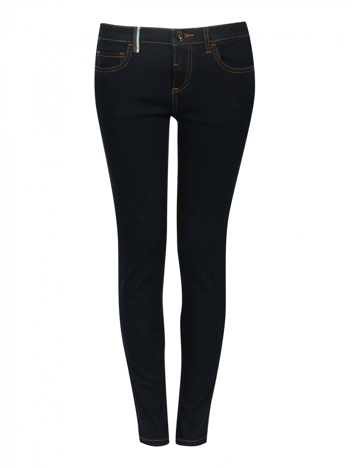 Узкие джинсы из темного денима Max&Co  –  Общий вид  – Цвет:  Синий