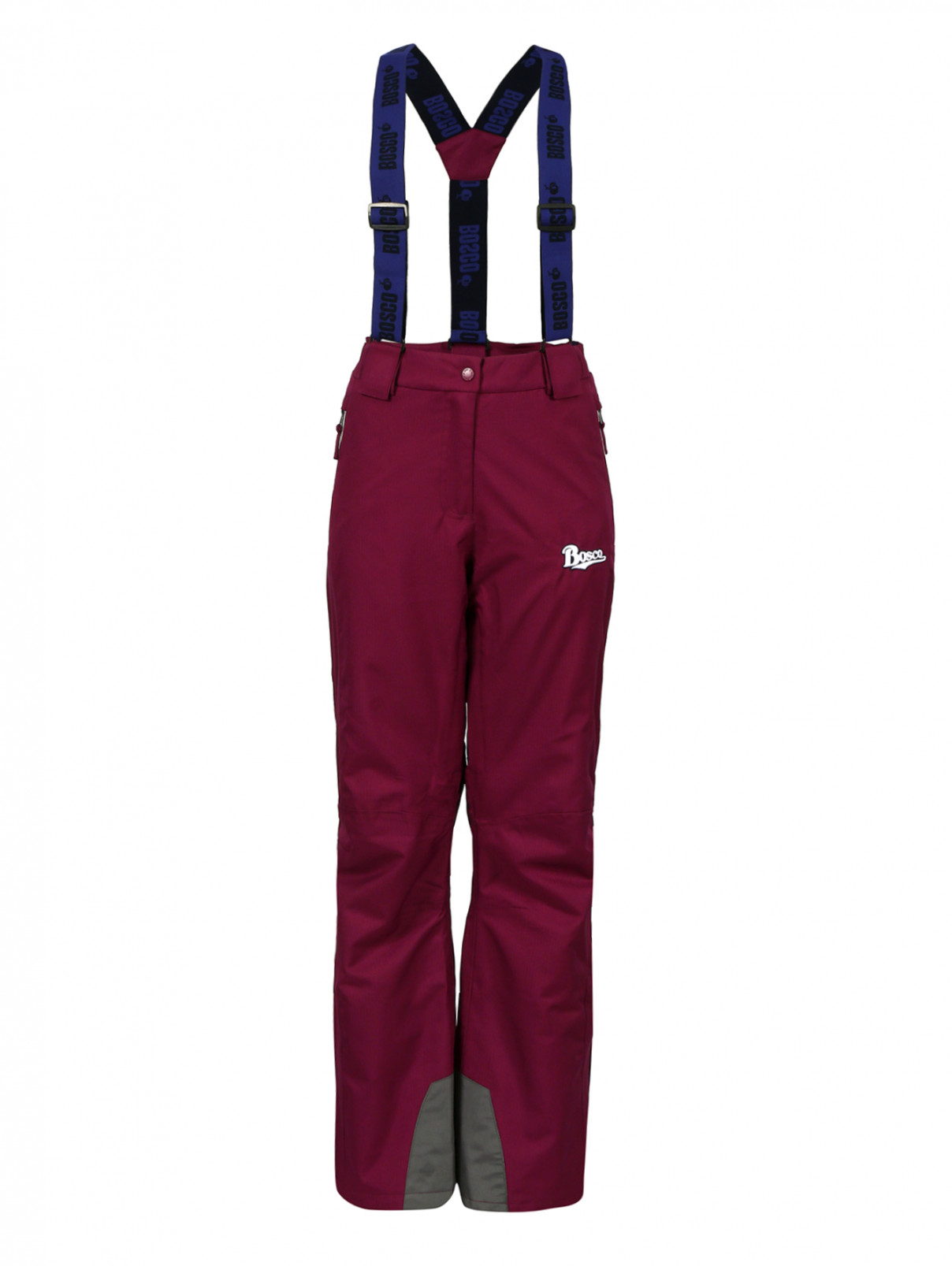Горнолыжные брюки на лямках BOSCO  –  Общий вид  – Цвет:  Фиолетовый