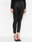 Кожаные брюки с низкой посадкой Barbara Bui  –  Модель Верх-Низ