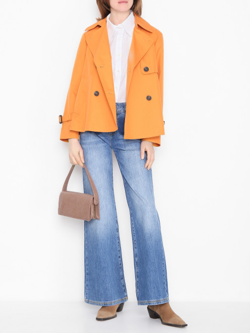 Укороченный плащ с карманами Weekend Max Mara - МодельОбщийВид