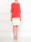 Трикотажная юбка из шерсти и кашемира с накладными карманами Aimo Richly  –  Модель Общий вид
