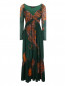 Платье из хлопка и шелка с узором "пейсли" Etro  –  Общий вид