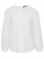 Блуза свободного кроя с кружевной отделкой Max Mara  –  Общий вид