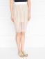 Прозрачная юбка-миди из шелка La Perla  –  Модель Верх-Низ