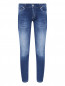 Зауженные джинсы с потертостями Frankie Morello  –  Общий вид