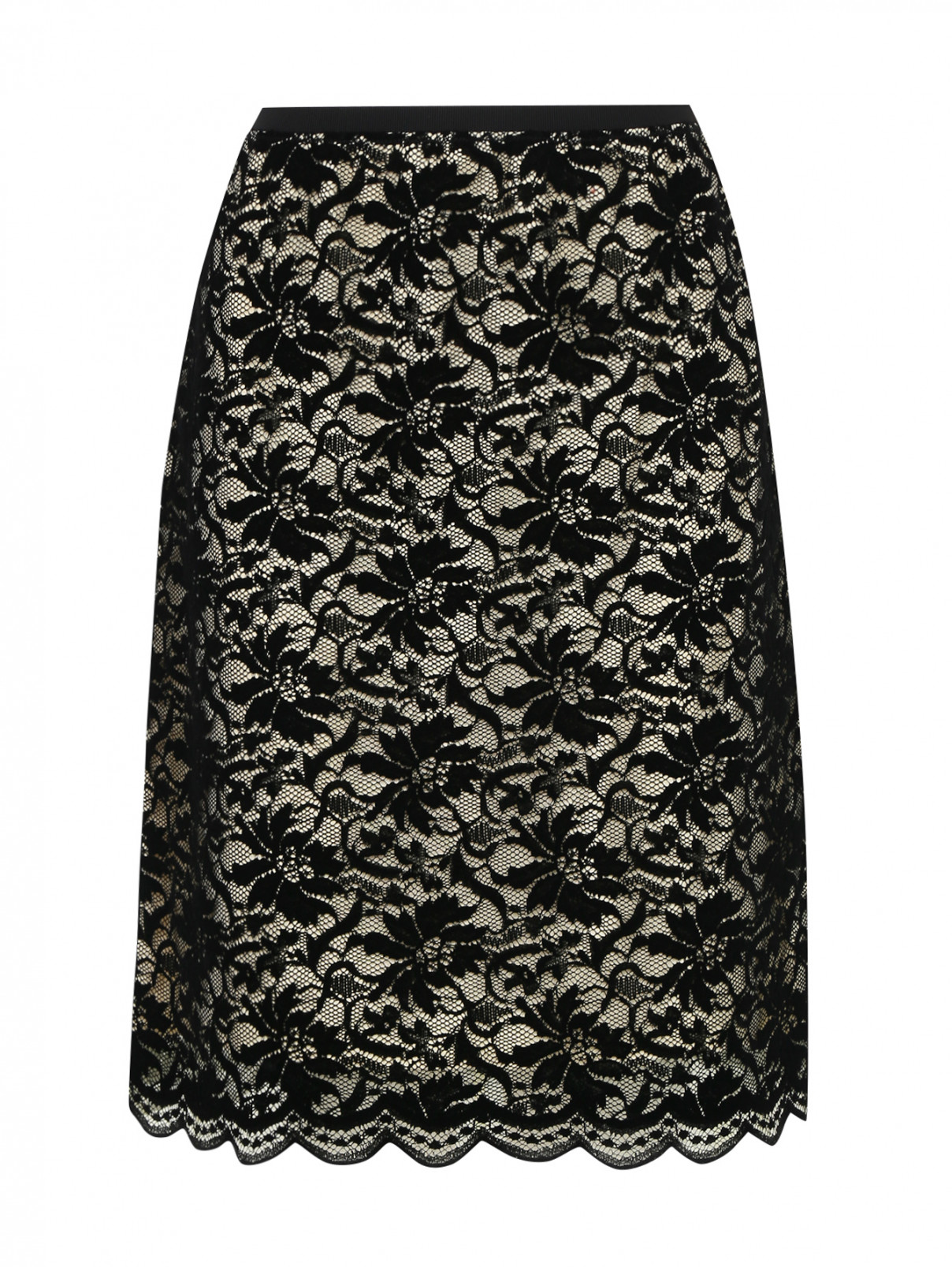 Кружевная юбка Marc Jacobs  –  Общий вид  – Цвет:  Черный
