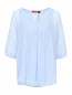 Полупрозрачная блуза из шелка свободного фасона Max Mara  –  Общий вид