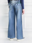 Широкие джинсы из мягкого денима Ermanno Scervino Junior  –  Модель Верх-Низ1