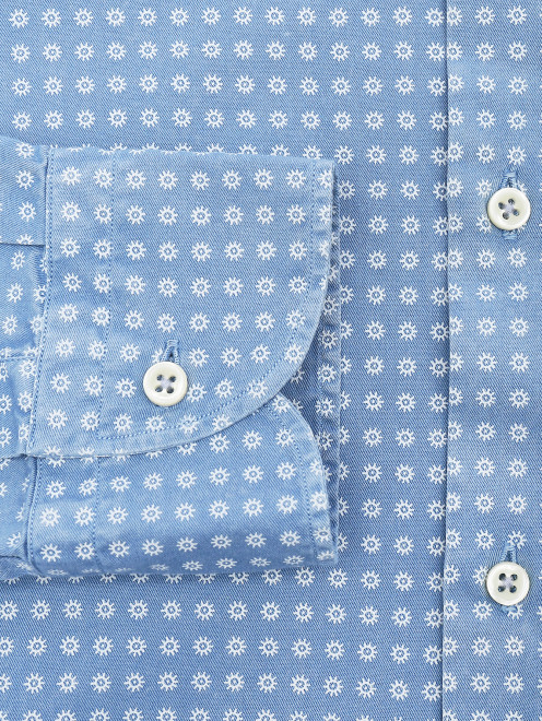 Рубашка из хлопка с узором - Деталь1