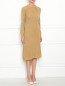 Трикотажное платье из шерсти ажурной вязки Alberta Ferretti  –  МодельВерхНиз