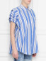 Блуза из хлопка с узором полоска Stella Jean  –  МодельВерхНиз