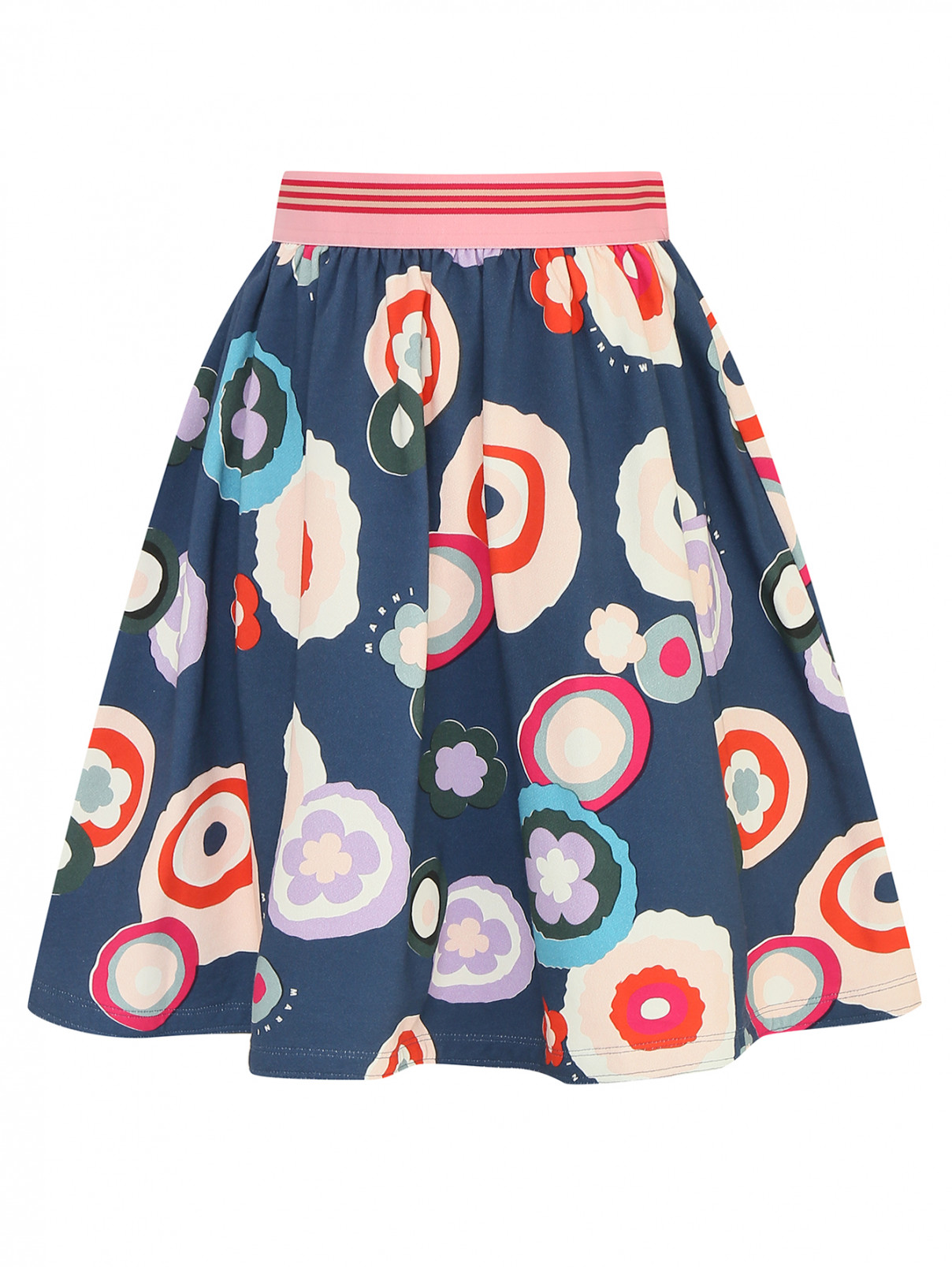 Трикотажная юбка с узором Marni  –  Общий вид  – Цвет:  Узор