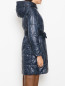Стеганая куртка с поясом и капюшоном Max&Co  –  МодельВерхНиз1