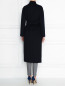 Удлиненное пальто из шерсти с накладными карманами Rocco Ragni  –  МодельВерхНиз1