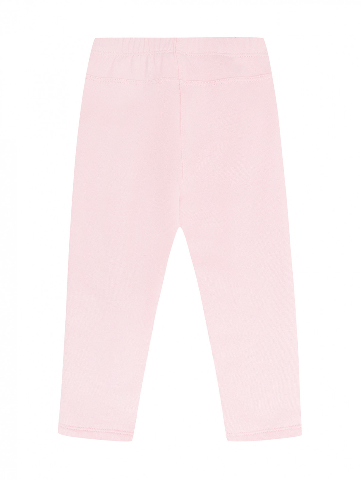 Хлопковые брюки на флисе Il Gufo  –  Общий вид  – Цвет:  Розовый