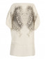 Свободное платье из жатого шелка с принтом Antonio Berardi  –  Общий вид