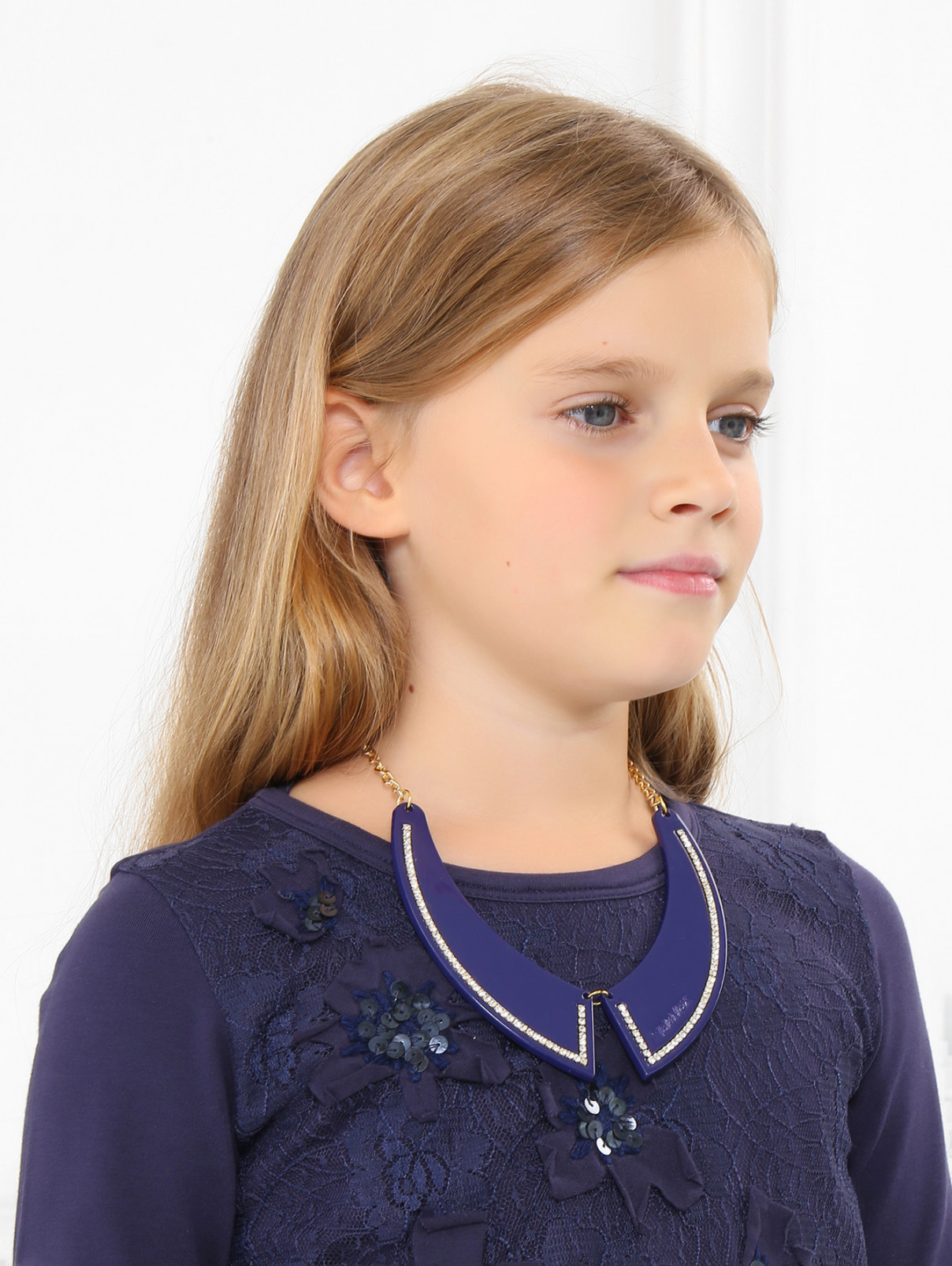 Ожерелье-воротничок из пластика Val Max  –  Модель Общий вид  – Цвет:  Фиолетовый