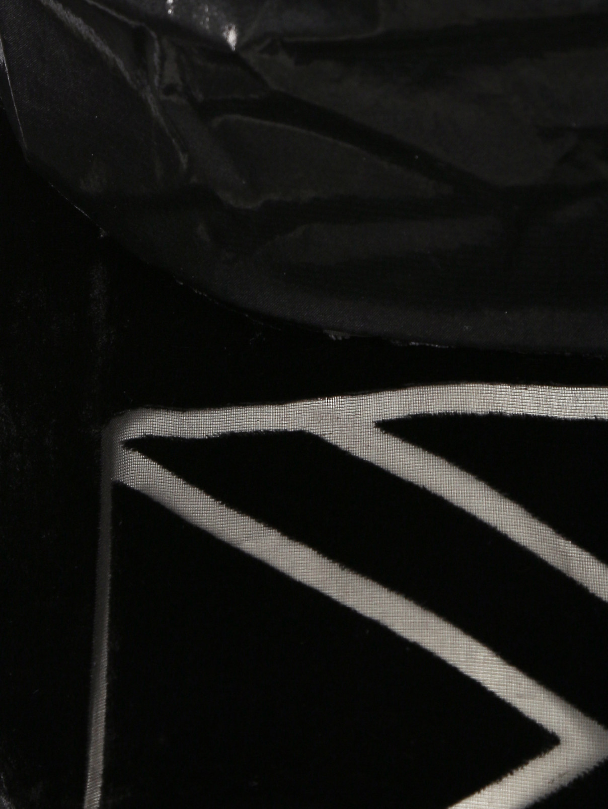 Блуза из бархата с объемным воротом Jean Paul Gaultier  –  Деталь1  – Цвет:  Черный