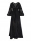 Платье из хлопка и шелка с кружевной отделкой Ermanno Firenze  –  Общий вид