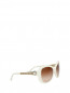 Солнцезащитные очки "стрекоза" в пластиковой оправе с декоративными дужками BVLGARI  –  Обтравка1