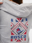 Толстовка из хлопка с капюшоном и вышивкой BOSCO  –  Деталь