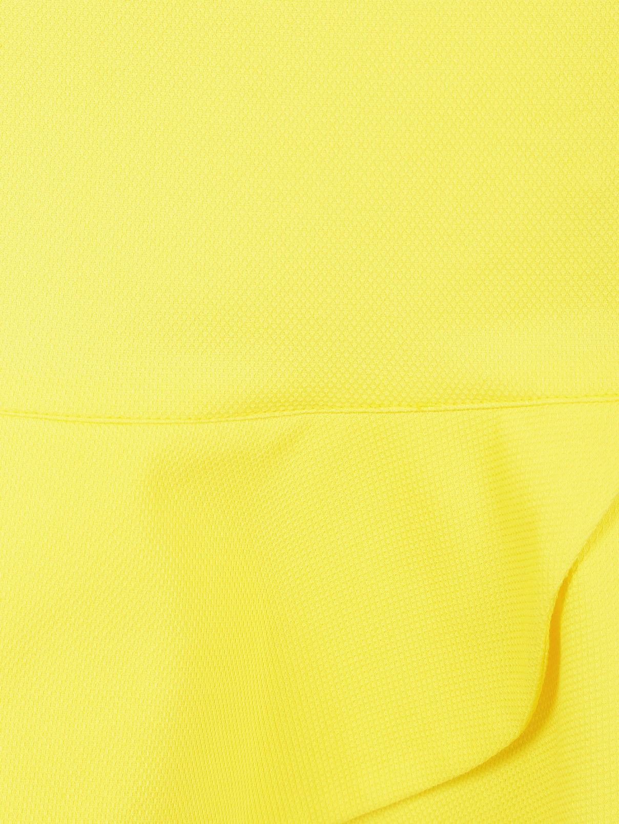 Юбка-мини из хлопка с воланом JO NO FUI  –  Деталь1  – Цвет:  Желтый