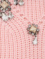 Джемпер из хлопка декорированный кристаллами Ermanno Scervino  –  Деталь