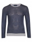 Джемпер из льна с контрастными вставками Armani Jeans  –  Общий вид