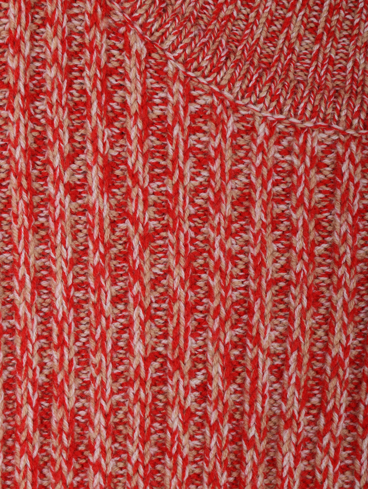 Трикотажное платье из шерсти Jil Sander Navy  –  Деталь  – Цвет:  Красный