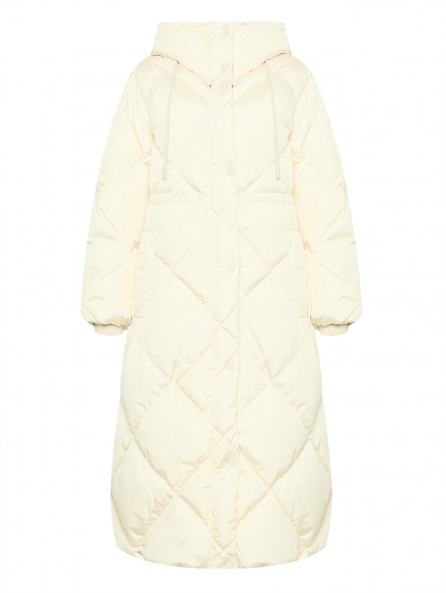 Удлиненный стеганый пуховик с капюшоном Weekend Max Mara - Общий вид