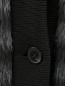 Однобортное пальто из смешанной шерсти с узором "полоска" Marina Rinaldi  –  Деталь