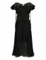 Платье из шелка с аппликацией и декоративными воланами Jean Paul Gaultier  –  Общий вид
